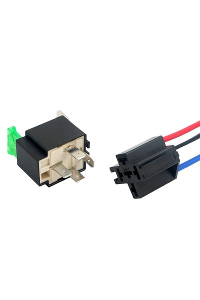 Choice 4 Pin 12V DC 4 Pin 5 Pin Copper Terminal Auto Relay with Holder Socket Fused On/Off Car Motor Relay