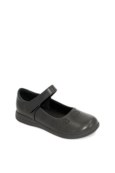 Geoomnii Girls' Black School Shoes – Comfortable & Durable Uniform Footwear