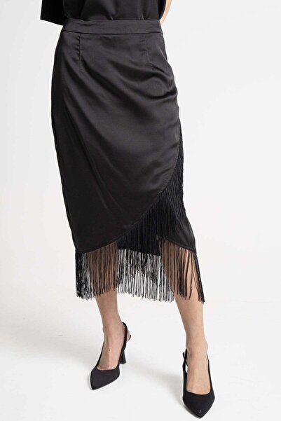 mica Soft Women's Midi Skirt with Ties