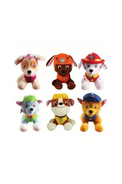 OEM Set of 6 Plush Toys, Paw Patrol