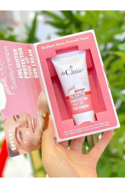 DR.CLINIC DERMAROLLER Dr.Clinic Pink Sunscreen Spf 50+ Brightening Protective...