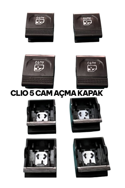 İthal CLIO 5 CAM AÇMA DÜĞME KAPAK SİYAH