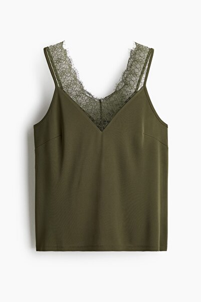 H&M Dantel Şeritli ve Askılı Üst