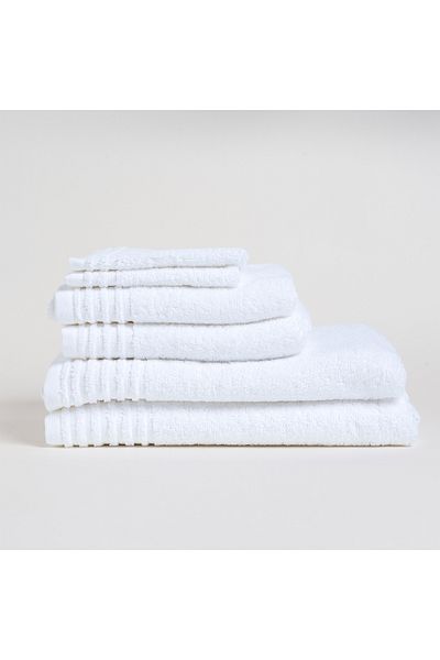 Cottage white 6 piece ultra soft towel set 50*100 cm