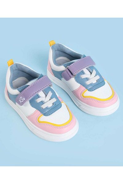 Babyoye Velcro Closure Color Block Casual Shoes - Multicolor