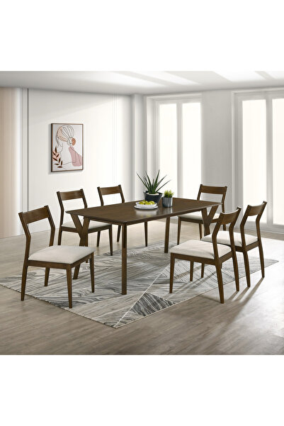 Home Box طقم طاولة طعام آنا 6 مقاعد