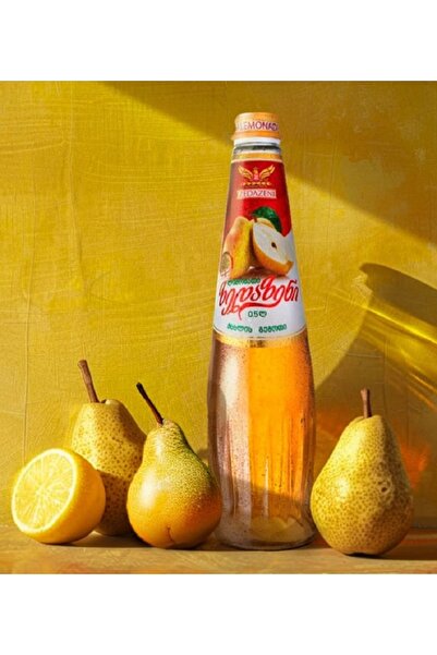 ZEDAZENİ Armut Aromalı 0 Şeker Gazlı İçecek 500Ml Cam Şişe * 6 ADET