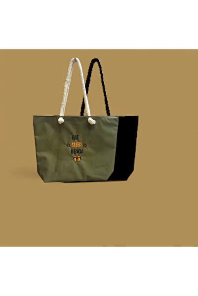 shop Beach Bag Shoulder Hand Arm Bag Casual Spacious Multi-Purpose Colorful W...