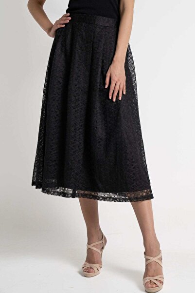 mica Lace Midi Skirt