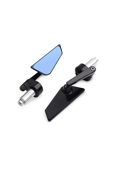 Choice Blue Motorcycle Rearview Mirror Motorcycle Universal Accessories CNC Universal Handle Rearview Mirro
