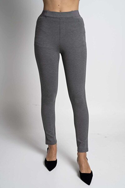mica Solid Long Leggings with Elastic Waistband