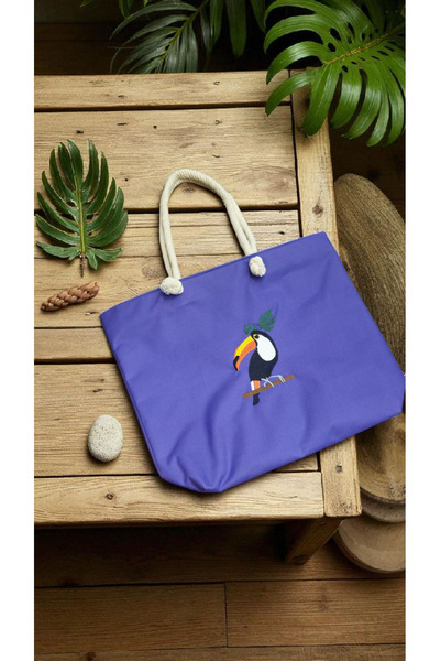 shop Beach Bag Shoulder Hand Arm Bag Casual Spacious Multi-Purpose Colorful W...