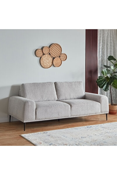 Home Box أريكة بارون القماشية ثلاثية المقاعد