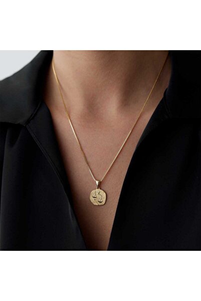 Cherry by Özkonak Terazi Burcu Plaka Kolye