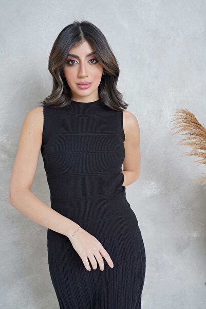 mica Women's Solid Cut Blouse with Bold Stripes and Round Neck