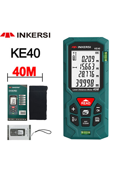 Choice3 KE40 40m INKERSI جهاز قياس المسافات بالليزر الرقمي 40 متر/70 متر/120 ...