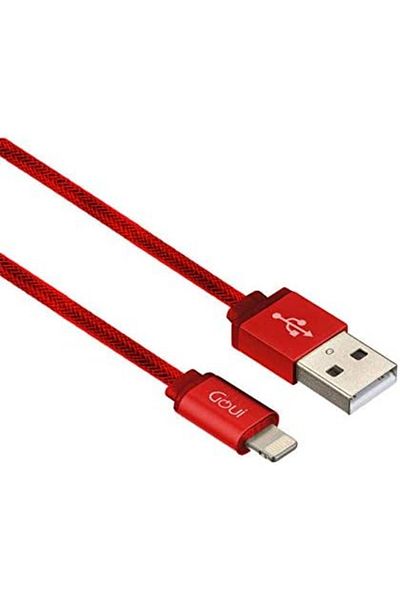 GOUİ كابل USB معدني 8 سنون لهاتف iPhone 6/7/8 بطول 100 سم