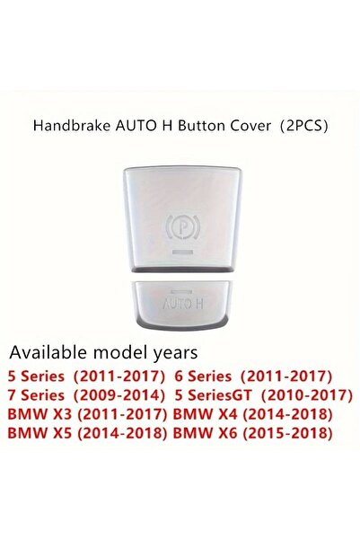 Choice Silver Electronic Handbrake Parking Brake P AUTO H Button Switch Cover...
