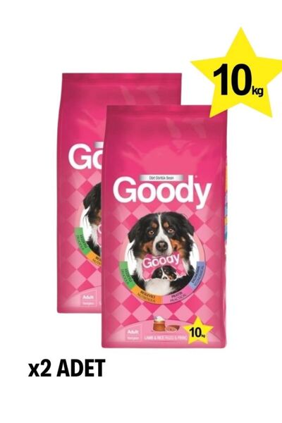 Goody Kuzu Etli Ve Pirinçli Yetişkin Köpek Maması 10 Kg * 2 Adet