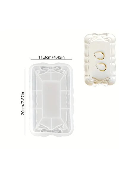 AnkaHobiMarket Fiyonklu Takı Tepsi Silikon Kalıp (S933)