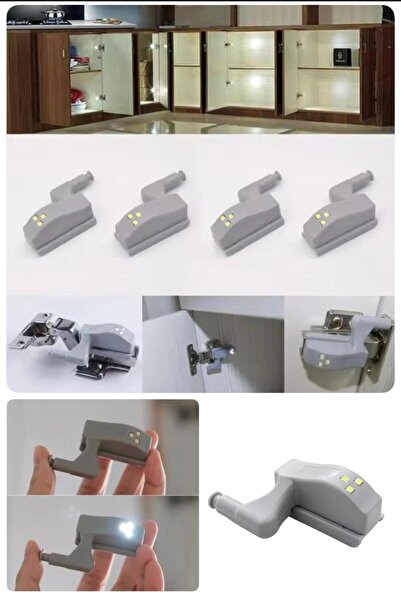 Munico Kapak Açıldığında Işık Yanar Akıllı Menteşe LED Aydınlatma Dolaplarını...