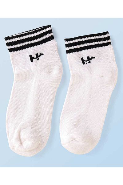Honeyhap Premium Cotton, Bamboo, & Ankle Length Socks (Pack of 5)-Pink/White/Lime Punch/Black Stripe
