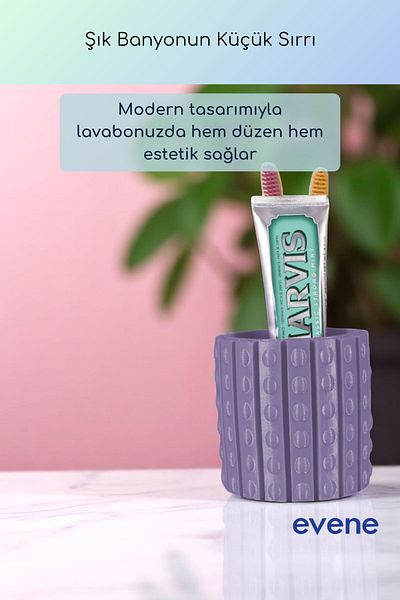 Evene Θήκη οδοντόβουρτσας Βάση οδοντόβουρτσας Βάση οδοντόβουρτσας Υπαίθριο μωβ Χρώμα Μοντέλο 91