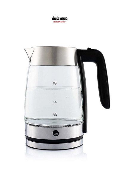 HOME MASTER Electric Kettle, 2200W Glass Kettle, 1.7L Hot Water Kettle