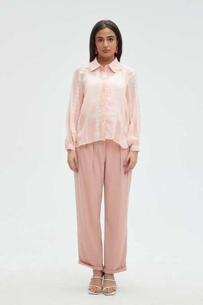 mica Women's Long Sleeve Printed Blouse