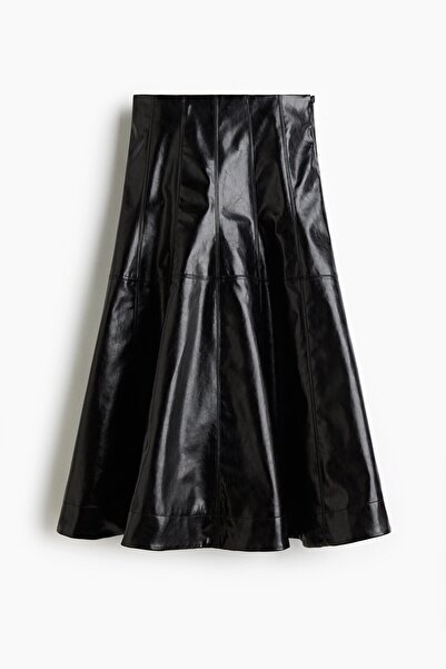 H&M Kaplamalı Daire Kloş Etek