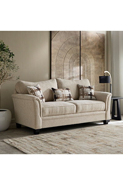 Home Box أريكة قماشية حضرية بثلاثة مقاعد مع ثلاث وسائد