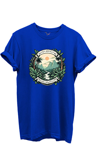 WİDİ Tricou unisex cu tematică de vânătoare în natură, 100% bumbac, cu vedere...