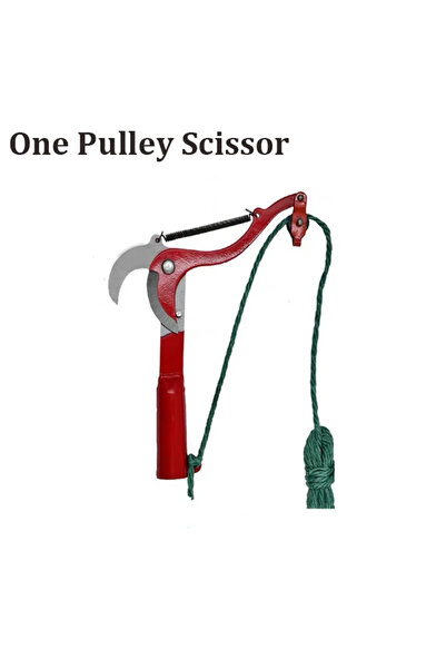 Choice1 Red High Altitude Three Pulley Pruning Scissors Tree Pruner Branches ...
