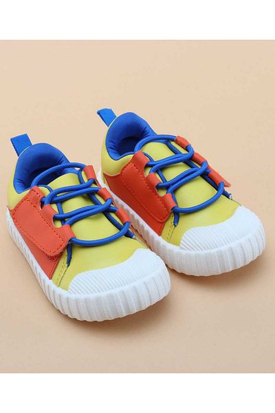 Cute Walk by Babyhug Cute Walk by Babyhug Slip On Casual Shoes - Yellow/Red