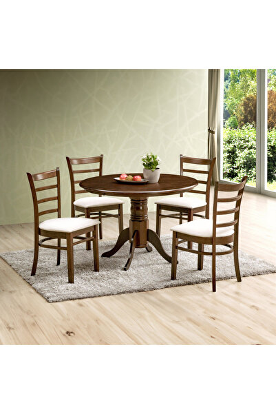 Home Box Cleo 4-Seater Round Dining Set