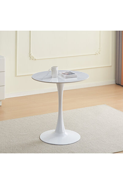 Home Box طاولة طعام مستديرة لشخصين من الحجر المسحوق من إلفيس