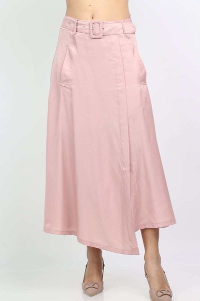 mica Women's Midi Wrap Skirt with Pockets