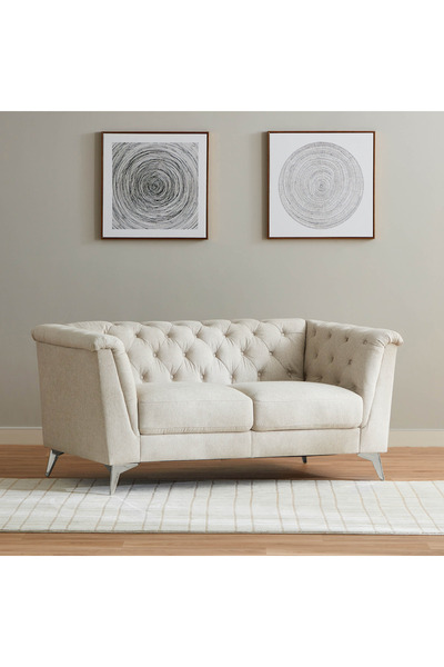 Home Box أريكة هاكس القماشية ذات المقعدين