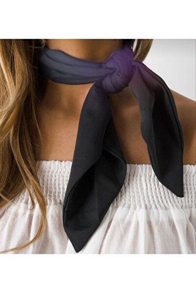 ÖrgüYastik Black Viscose Scarf