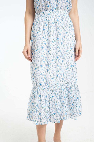 mica Women's Floral Midi Skirt