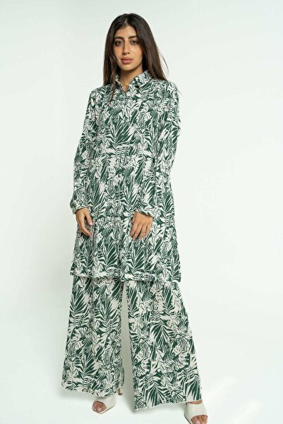 mica Wide-Leg Floral Print Trousers