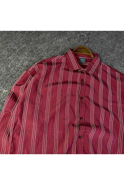 Thebomb White Vertical Striped Oversize Eşref Single Shirt