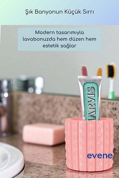 Evene Θήκη οδοντόβουρτσας Θήκη οδοντόβουρτσας Βάση οδοντόβουρτσας Θήκη οδοντόβουρτσας Ανοιχτό ροζ Χρώμα Μοντέλο 91