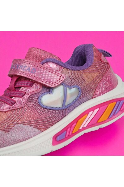 BUCKHEAD Girl's Lighted Sneakers, Flex Foam Sole, Running Shoes, Comfortable Daily Sneaker