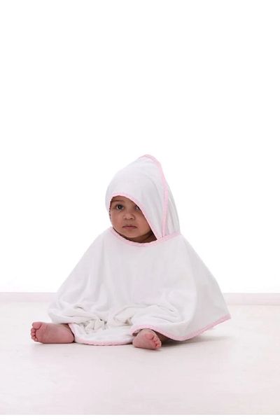 RJ Large baby towel, size 150*70 cm, RG, pink edges
