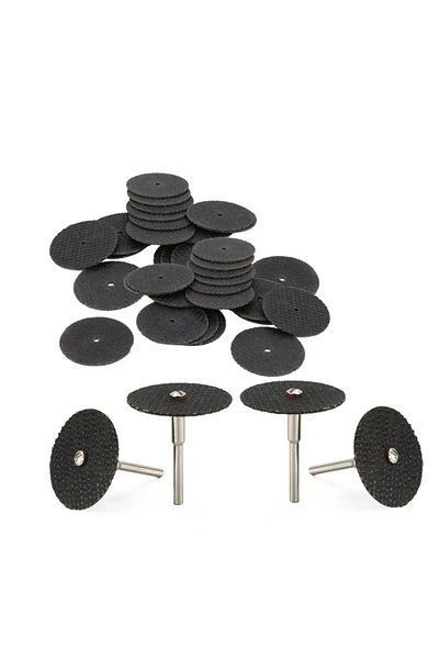 Choice 21pcs 11/21/54pcs Abrasive Cutting Disc 32mm with Mandrels Grinding Wheels for Dremel Metal Cutting