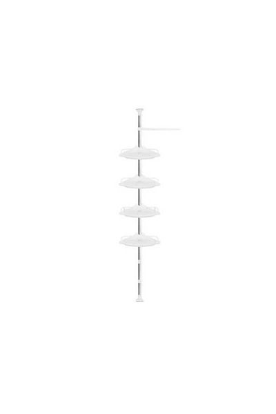 OEM Raft de duș, colțar, metalic, 4 rafturi, reglabil, 230-292 cm, IsoTrade