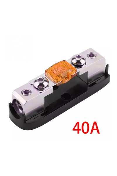 Choice1 حامل فيوزات صوت السيارة 40 أمبير، موزع طاقة مفرد الاتجاه لفيوزات الصو...