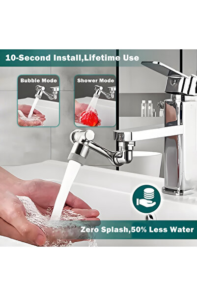 Choice قطعة واحدة من وصلة صنبور قابلة للدوران 1080 درجة، فوهة صنبور مياه، بخا...