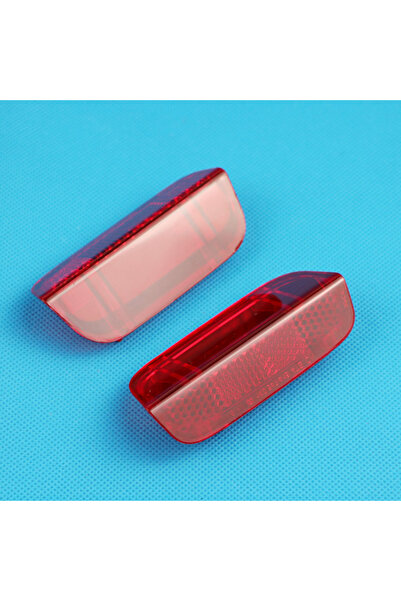 Choice1 قطعتان من عاكس عدسة إضاءة لوحة باب السيارة باللون الأحمر 1K0947419 لس...